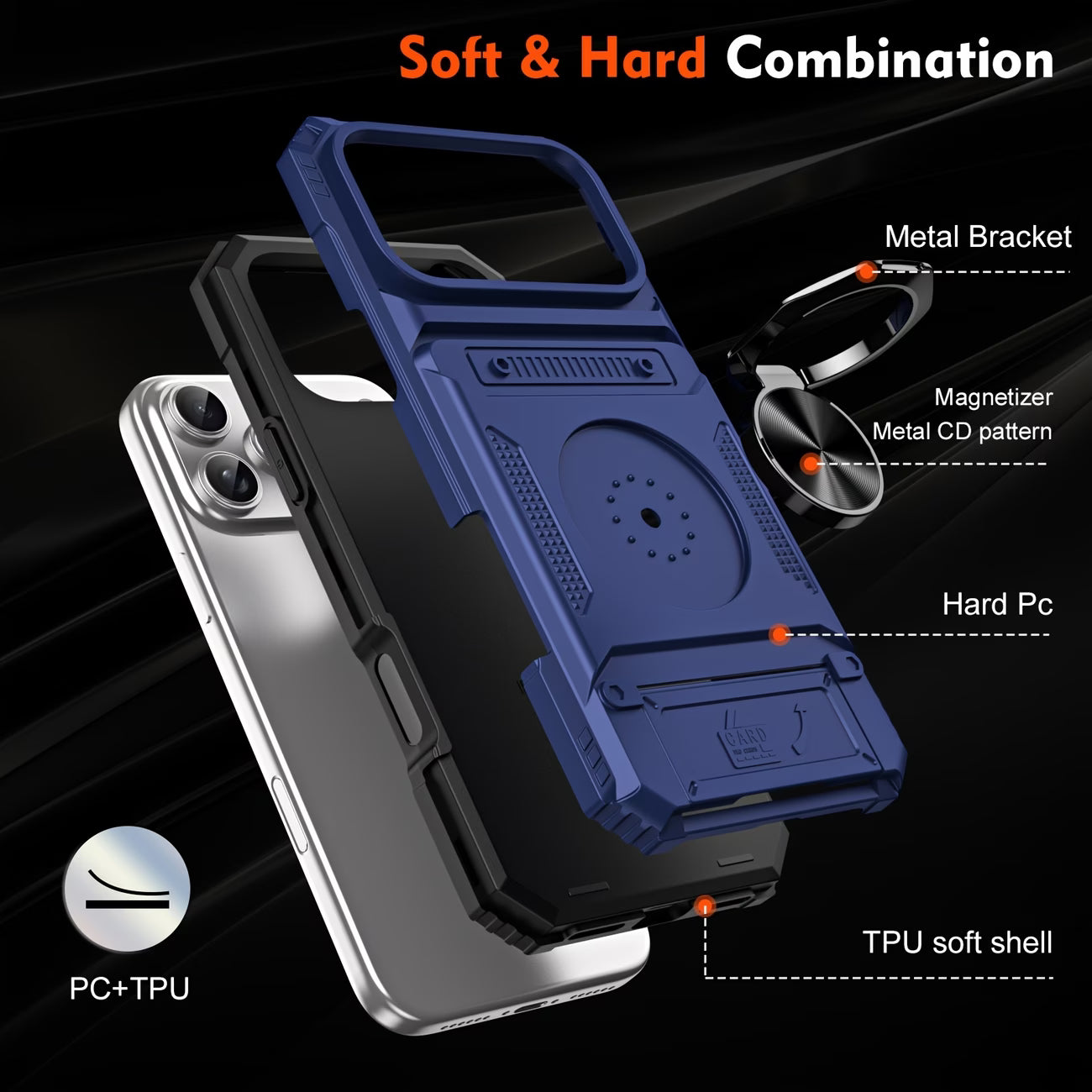 Custodia per Iphone compatibile con iPhone 16/15/14/13/12/Pro/Max Plus