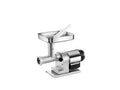 Tre Spade Tritacarne Elettrico TC-12 Elegant n12 480W - vista laterale con tramoggia inox