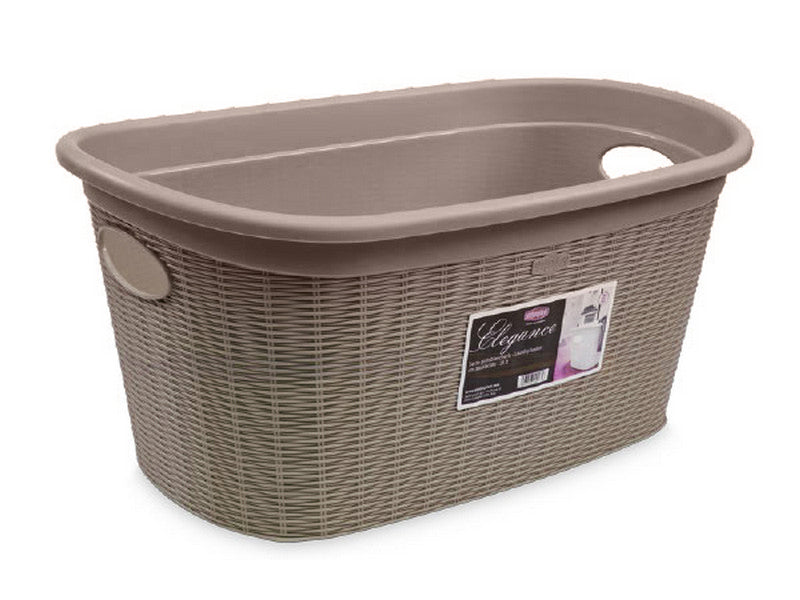 Stefanplast Cesta Portabiancheria Elegance 35 Lt Tortora