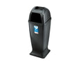 Stefanplast Cestino Diablo 50 Lt Antracite con Posacenere