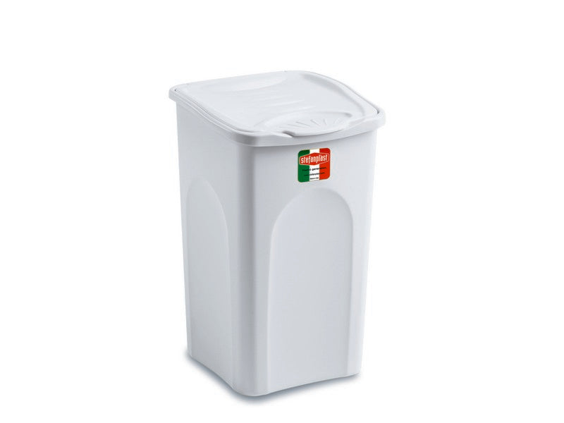 Stefanplast Portabiancheria Primavera Chiuso Bianco 50L