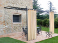 Tenda Gazebo con Bretelle e Bottoni 160x270 cm Panna