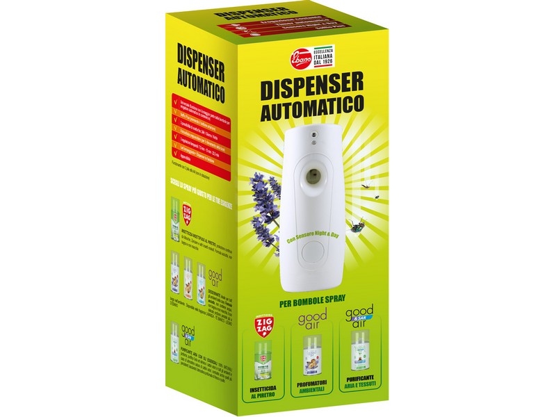 Ebano Dispenser Automatico Profumatori e Insetticidi 250ml