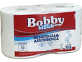 Carta Cellulosa Bobby Mega 334 Strappi Confezione Da 4 Rotoloni