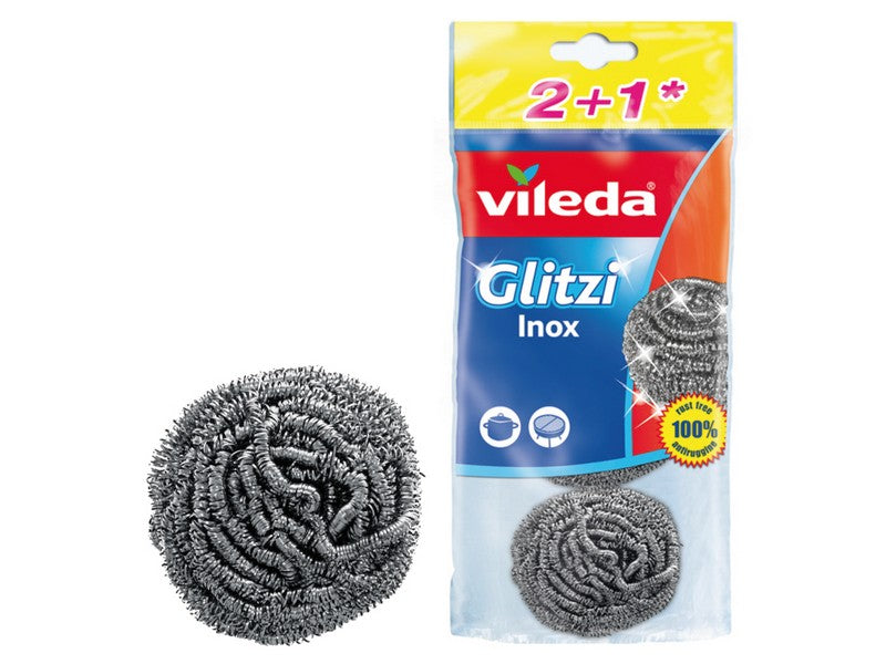 Vileda Spirale Glitzi Inox 2+1 pz
