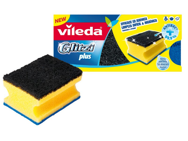 Vileda Spugnetta Glitzi Plus 3 Pz