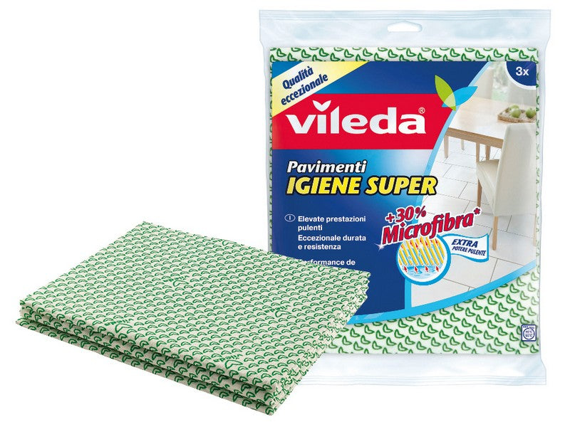 Vileda Panno Pavimenti Igiene Super 3 pz 45x50 cm