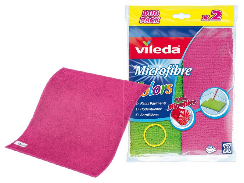 Vileda Panno Pavimenti Microfibre Colors 2 pz 40x50 cm