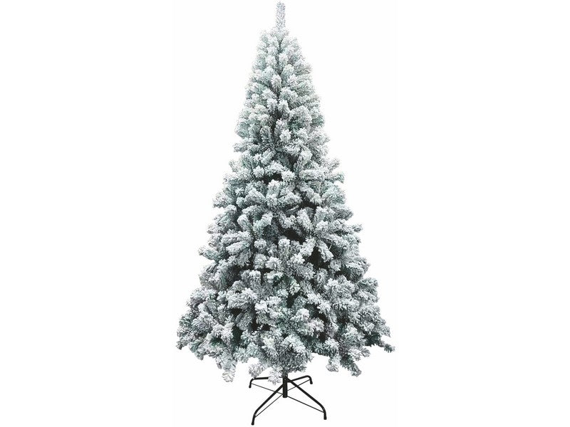 Albero di Natale Sestriere Innevato H. 180 cm 650 Rami - vista frontale