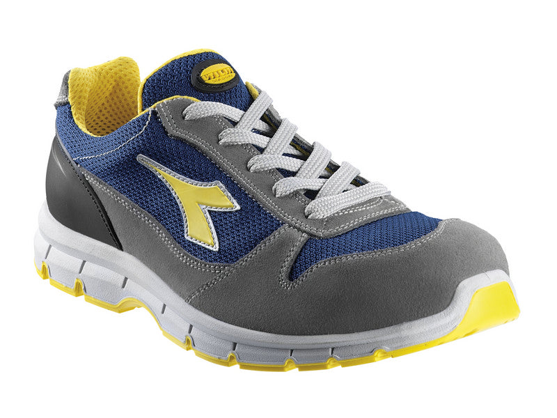 Diadora Run Textile Low S1P SRC Scarpe Antinfortunistiche Basse Grigio/Blu Mis. 44