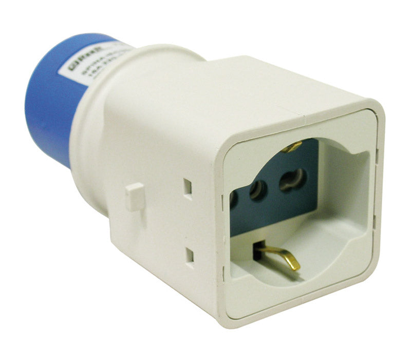 Reer Adattatore Industriale CEE Spina Industriale/Schuko 2P+T Conf. 10 Pz