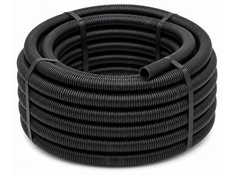 Tubo Corrugato Nero Senza Tirafilo Ø 16mm 100mt