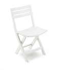 Sedia Birki in Polipropilene Pieghevole 44x41x78 cm Bianco - Confezione da 4