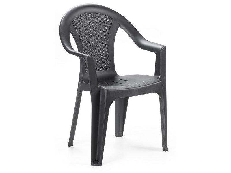 Sedia Ischia 54x56x81h Antracite