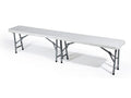 Panca Pieghevole Catering 183x28x44h Bianco