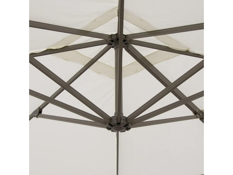 Ombrellone Deluxe 3x3 mt Ecrù