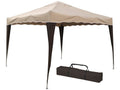 Gazebo Pieghevole 3x3 mt Beige