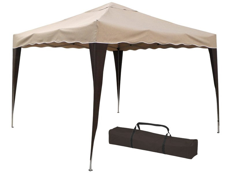 Gazebo Pieghevole 3x3 mt Beige