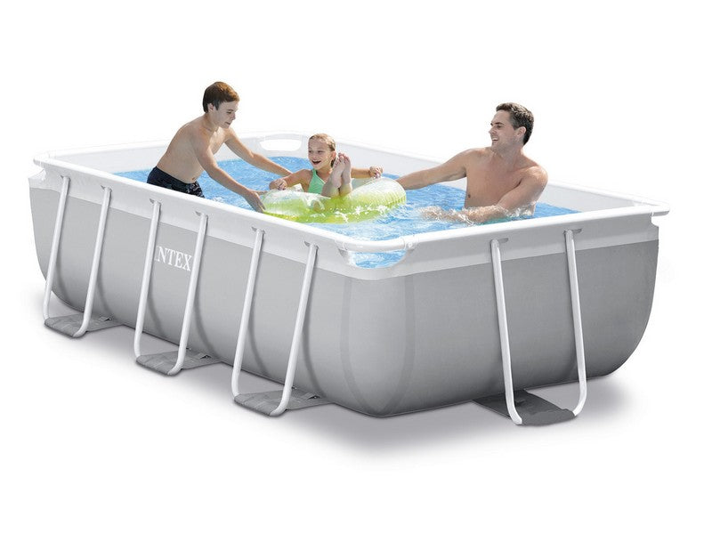 Intex Piscina Rettangolare Frame Prisma 488x244x107h Con Pompa Filtro