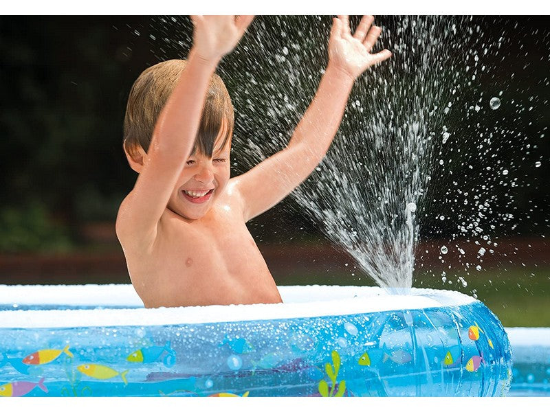 Intex Piscina Tonda Gonfiabile Baby Fish Double 279x36 cm