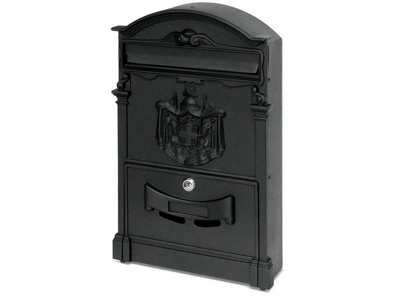 Utilia Cassetta Postale Artistica Nero in Alluminio