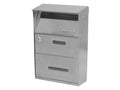 Utilia Cassetta Postale Monaco Inox 210x85x305mm