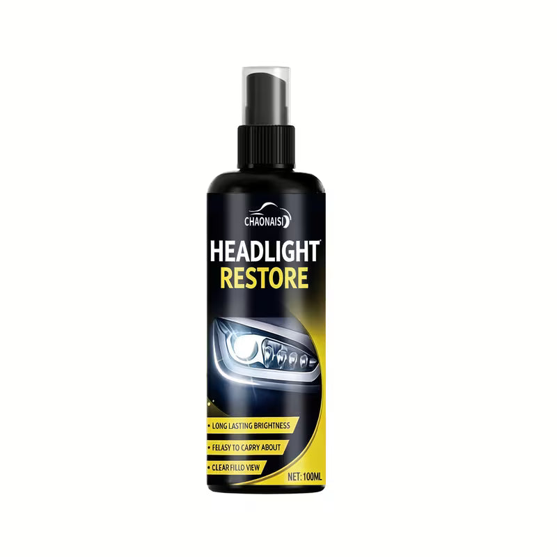Kit Ripristino Fari 100ml Composto Lucidante Rimuove Ingiallimento e Ossidazione
