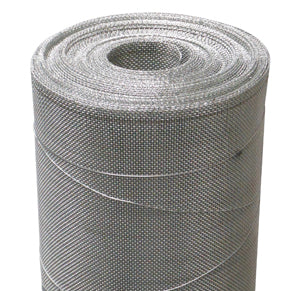Rete Metallica Tela Quadra Maglia 1x1 mm Zincata H 60 cm - rotolo vista frontale