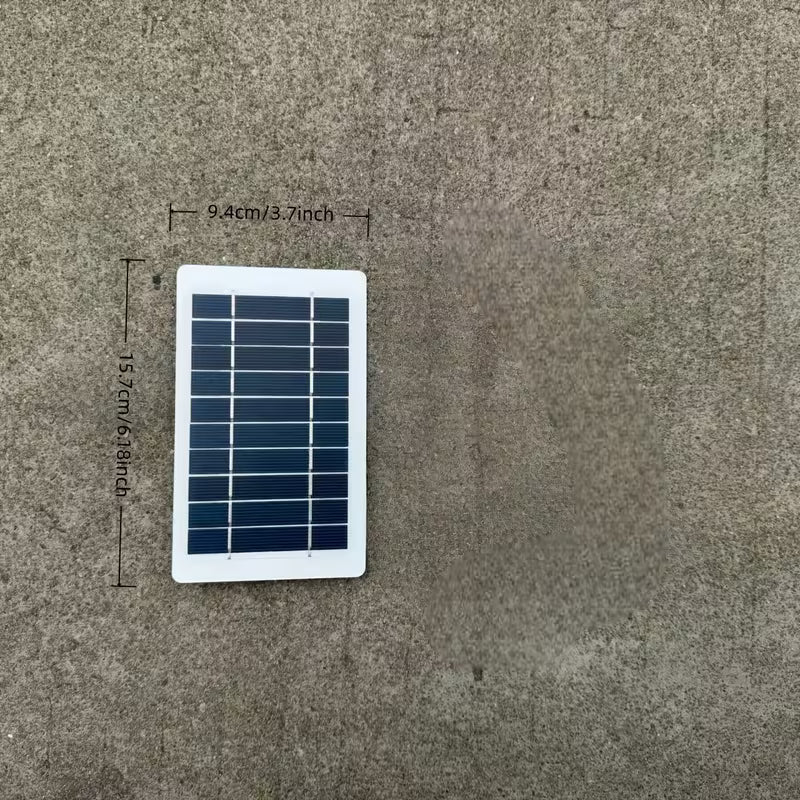Caricatore Solare Portatile 5V 2W USB Pannello Policristallino IP65