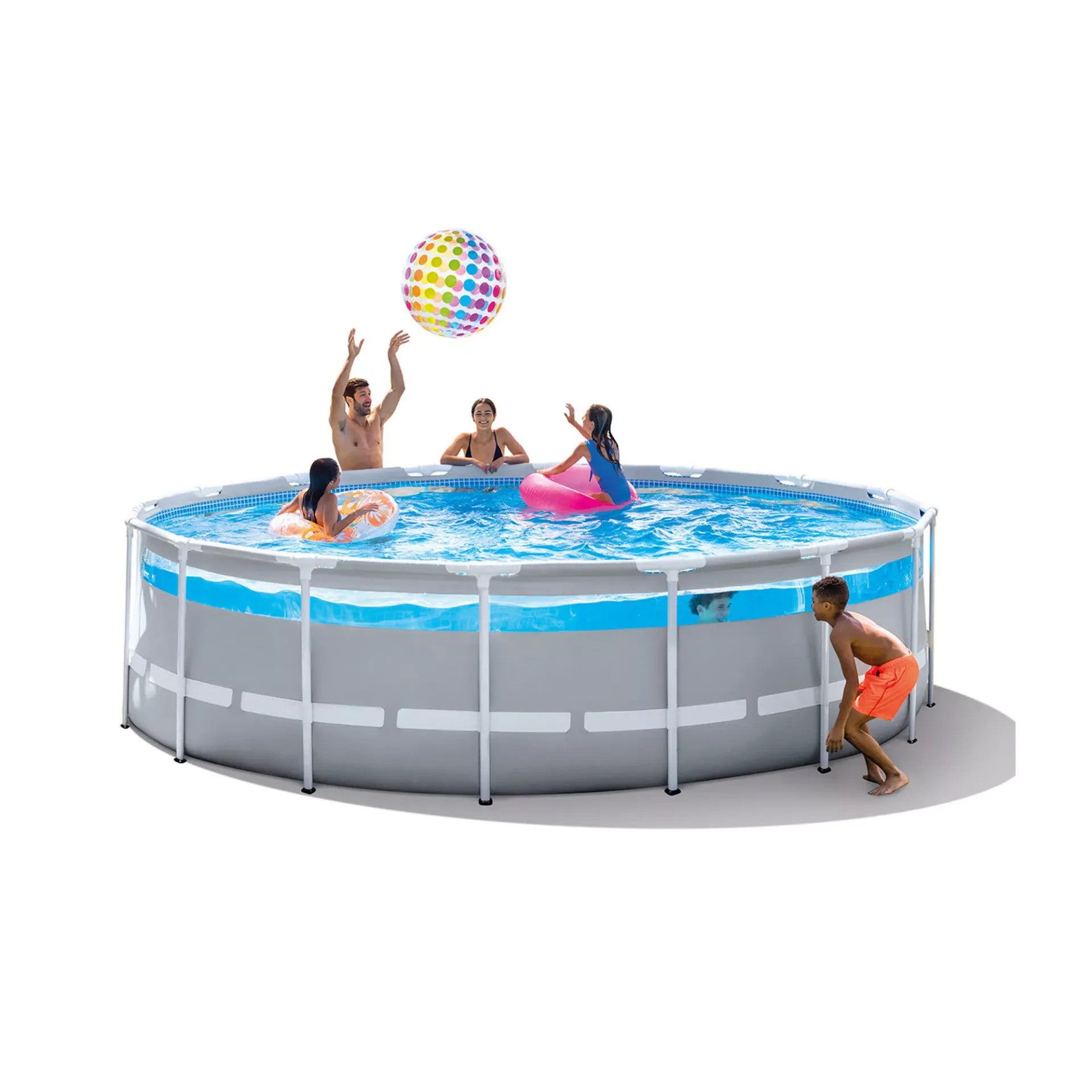 Art.INT26730NP Piscina Rotonda Prisma Frame Clearview 488 x 488 x 122 cm