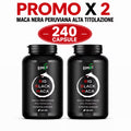 Maca Peruviana Nera 10000mg Estratto Puro 240 Capsule Made in Italy
