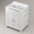 Kit Lavatoio in Resina Antiacido 60x50 cm – Bianco Lucido