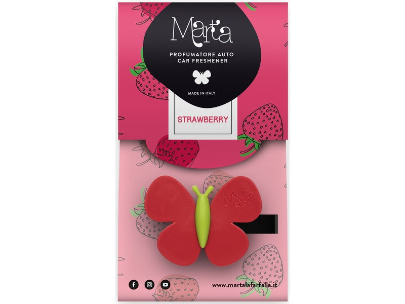 Fra-ber Profumatore Auto Marta La Farfalla Fragola
