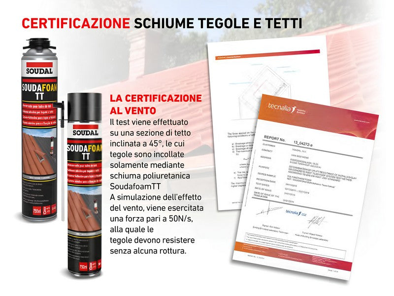 Soudal Schiuma Poliuretanica per Tetti Pistola 750ml