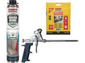 Soudal Box 10 Schiume Poliuretaniche Cartongesso Pistola 750ml + Pistola + Swipex