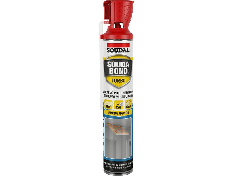 Soudal Soudabond Easy Turbo Genius Schiuma Adesiva Poliuretanica Manuale 750ml