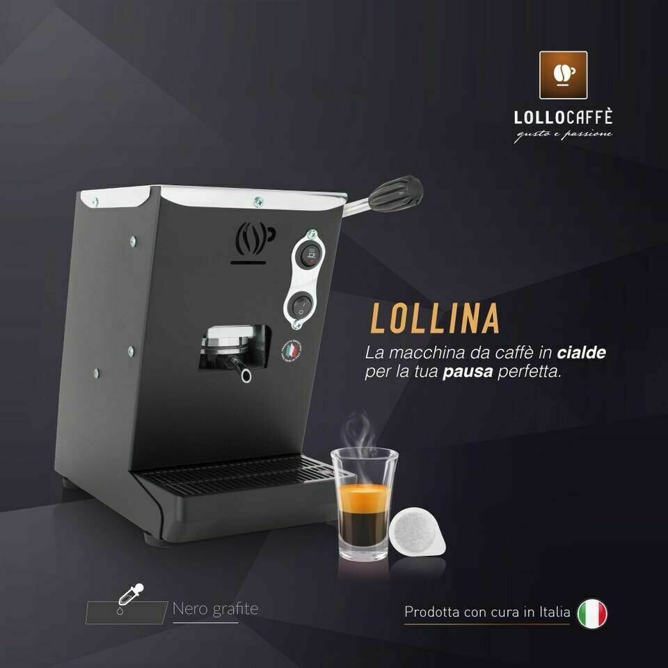 Lollo Caffè Lollina Candy Creamymou Macchina Espresso ESE 44mm + 40 Cialde Mix Oro