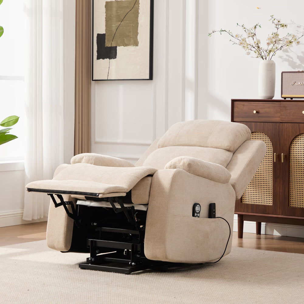 Poltrona Relax Elettrica con Funzione Alzapersona e Portabicchieri