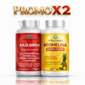 Set Kilodren + Bromelina Uomo e Donna 2 Confezioni Drenante Anticellulite