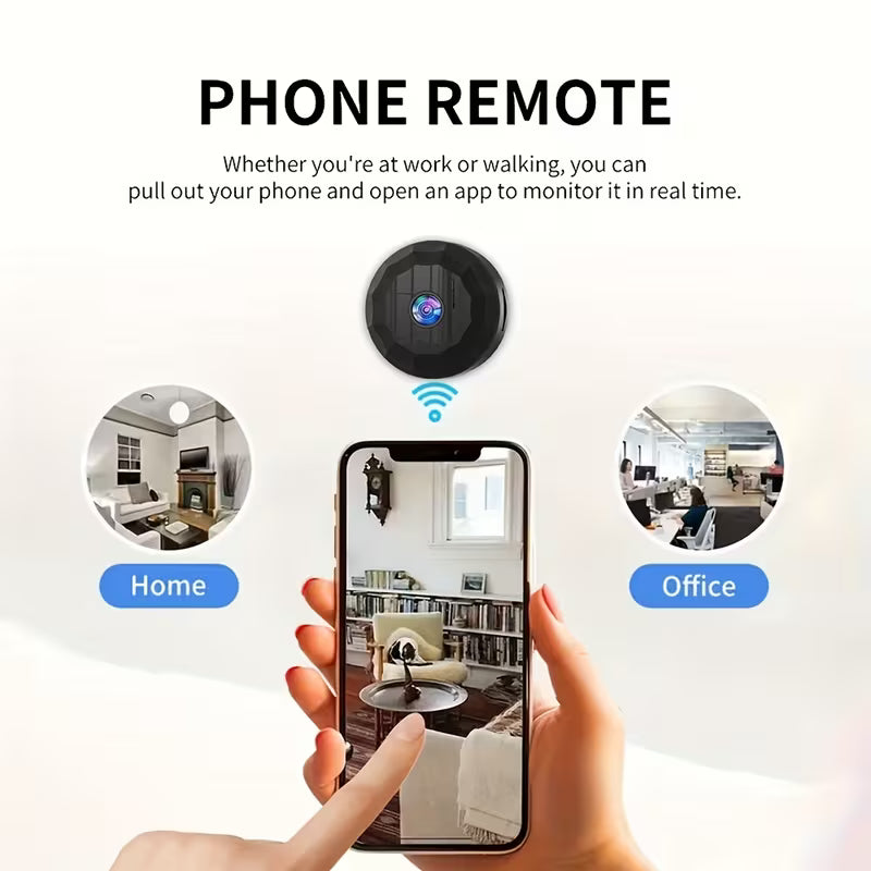 Videocamera Sicurezza WiFi 2.4GHz Batteria Ricaricabile USB Interno Esterno App V720