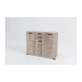 Madia Sochef 107x36xH86 cm Rovere Sabbiato/Grigio