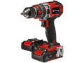 Einhell Trapano Avvitatore 18V TE-CD 18/50 Li BL 2x2Ah