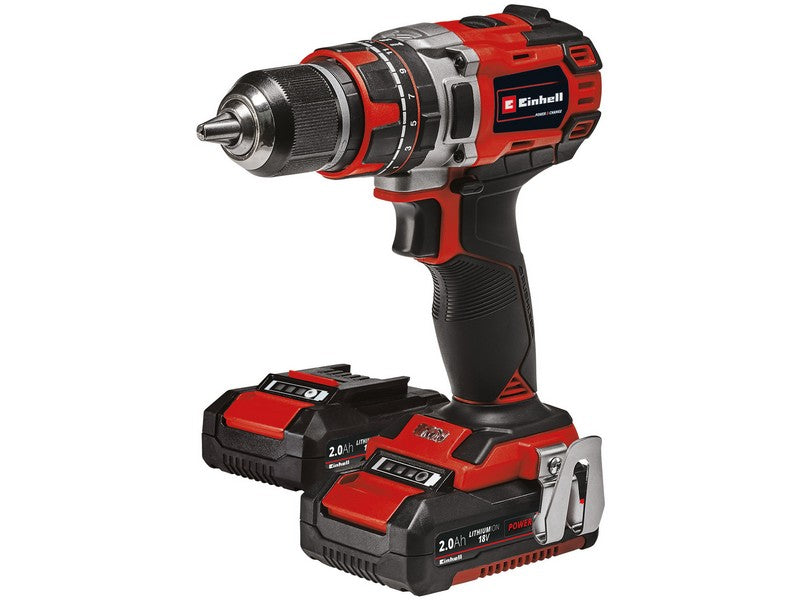 Einhell Trapano Avvitatore 18V TE-CD 18/50 Li BL 2x2Ah