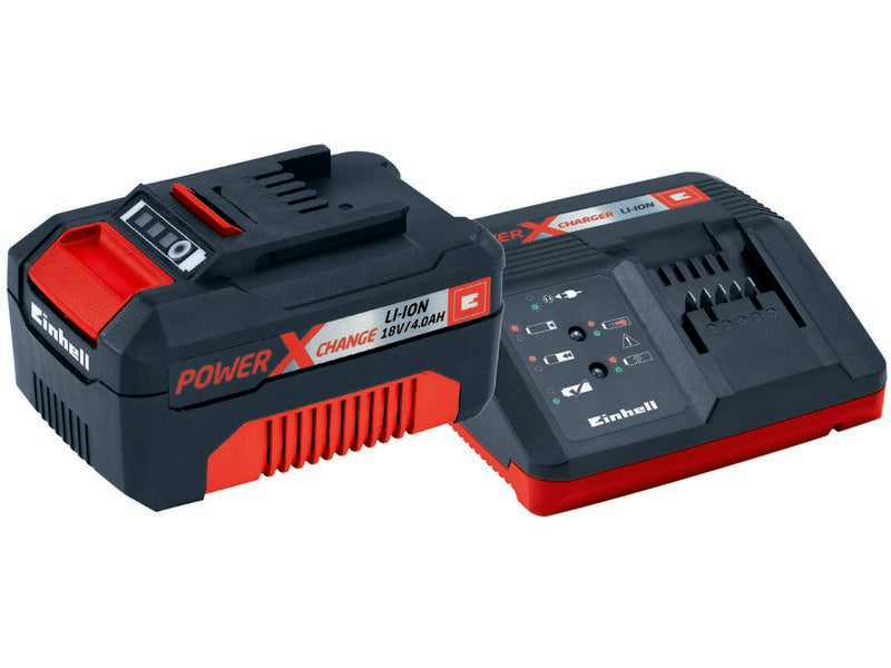 Einhell Power X-Change Batteria 18V 4Ah + Caricabatteria