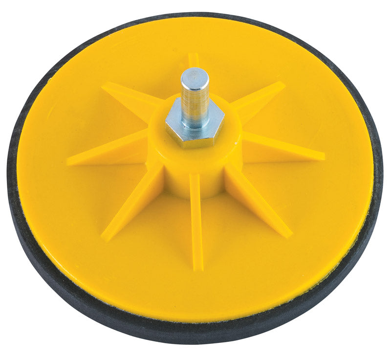 Poggi Platorello con Velcro Biadesivo Ø 125 mm - Perno Ø 10 mm / M14