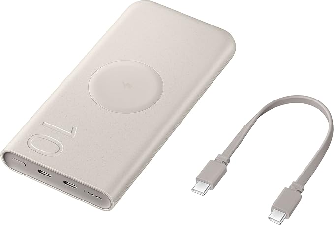 Samsung Power Bank 25W Wireless Super Fast Charge 10000mAh Beige