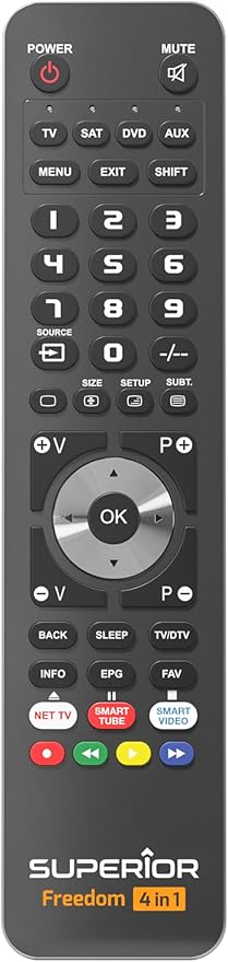 Superior Freedom 4in1 Telecomando Universale USB SUPTUB003 Nero