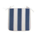 Cuscino Panarea 39x39x2 cm Rigato Blu Confezione 4 Pezzi