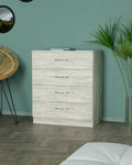 Kit Cassettone 4 Cassetti Rovere 70x40x72 cm