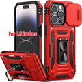Custodia Robusta Con Supporto Metallico Per iPhone 16 Pro Max / 15 Pro Max / 14 Pro Max